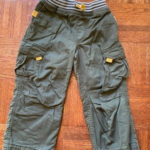 Lined Hanna Andersson cotton cargo pants size 100